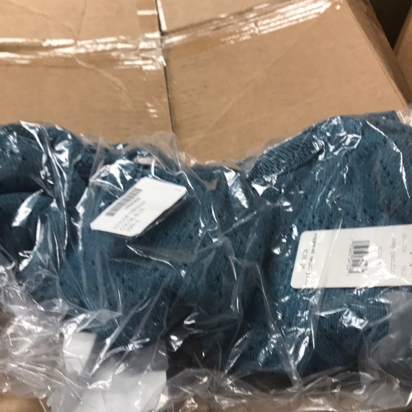 Free People Sandcastle Crop Sweater Blue New - Picture 3 of 4